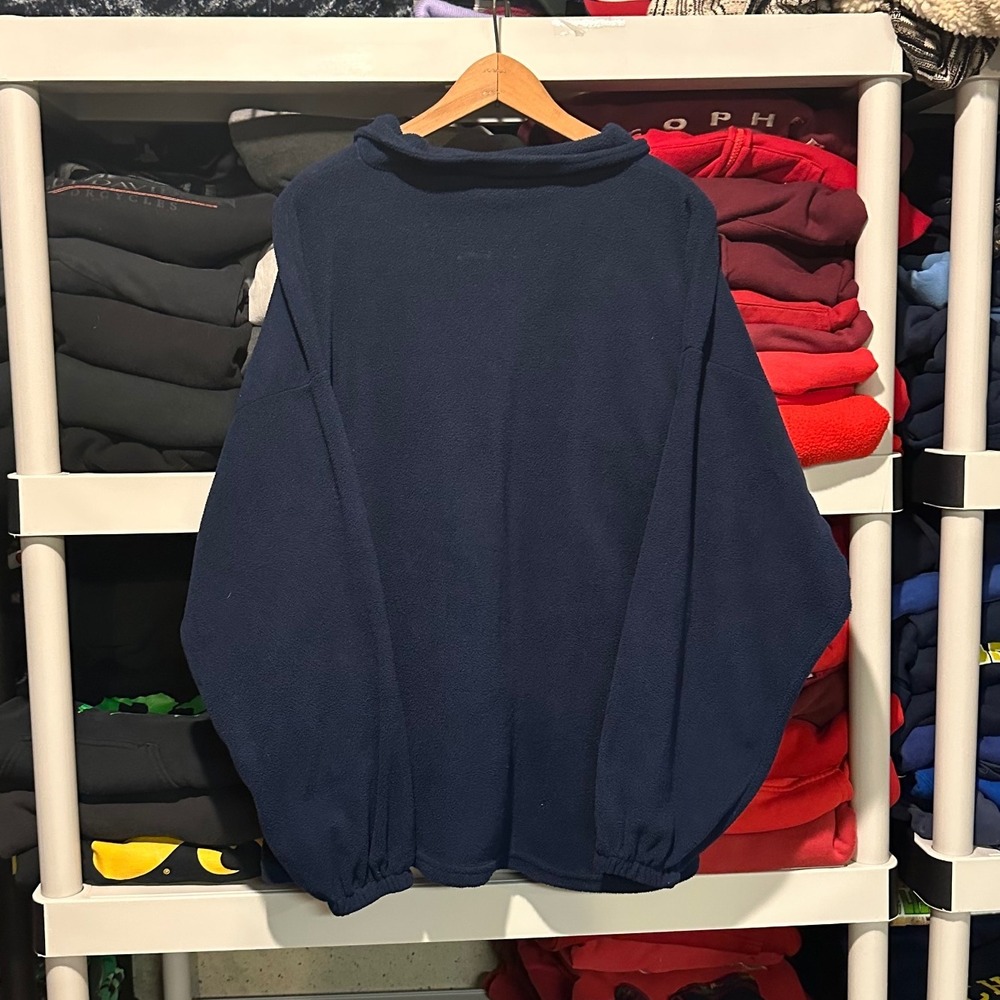 Vintage 90s USA Olympics Embroidered Full Zip Fleece Blue Mens XL Pullover - Picture 5 of 5